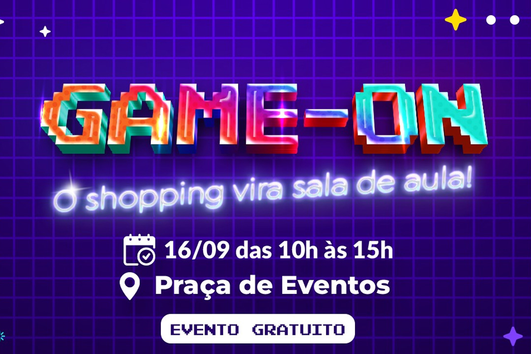EFG Luiz Rassi integra programação do Game-on, no Portal Sul Shopping, neste sábado, 16